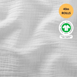 GOTS DG GAUFREE UNIE BLANC OPTIQUE 130 ROLL 40M
